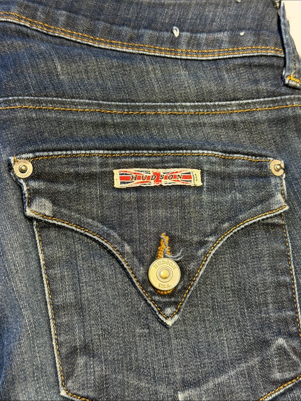 Hudson Collin Flap Mid Rise Skinny Jeans Sz 28 - Picture 12 of 17